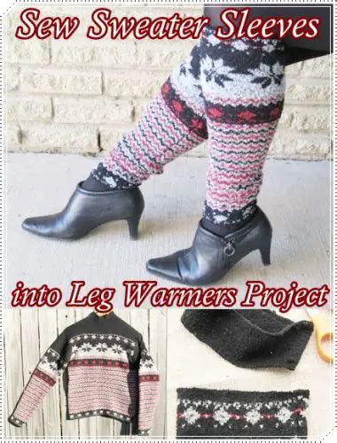 sew sweater sleeves into leg warmers project the homestead survival