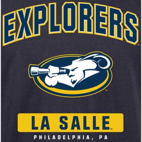 La Salle Explorers Big And Tall Campus Icon Long Sleeve T Shirt Navy