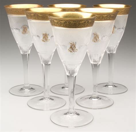 Moser Splendid Claret Wine Glasses Set Of Six Jeffrey S Evans And Associates