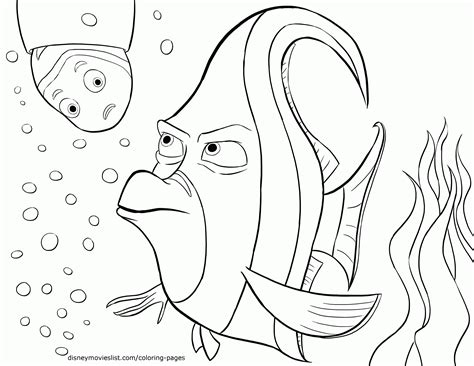 Free Coloring Pages Finding Nemo Coloring Home