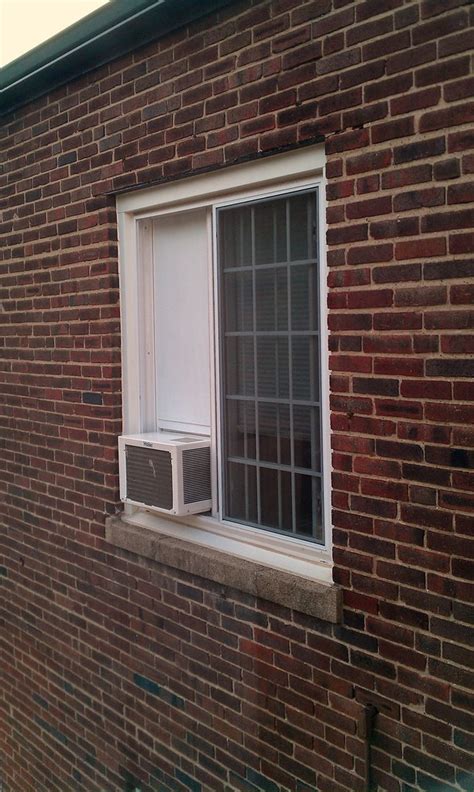 Sliding Window Air Conditioner Frame Installed From Outs Flickr