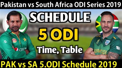 2nd odi odi, the wanderers stadium, johannesburg, 04 april, 2021. Pakistan vs South Africa ODI Series 2019 Schedule || PAK ...