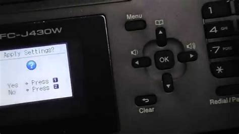 Press to store your machine settings. MFC-J430W Wireless setup - YouTube
