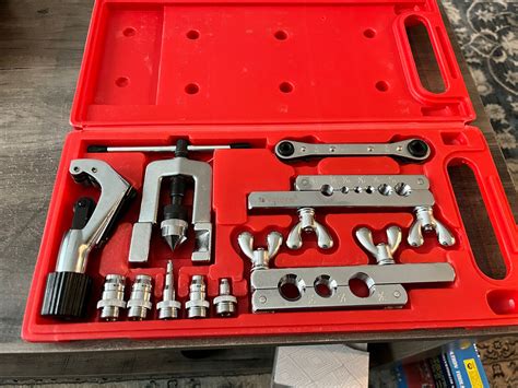 Flaring And Swaging Tool Kit 45 Degree Extrusion Type For Soft Copper
