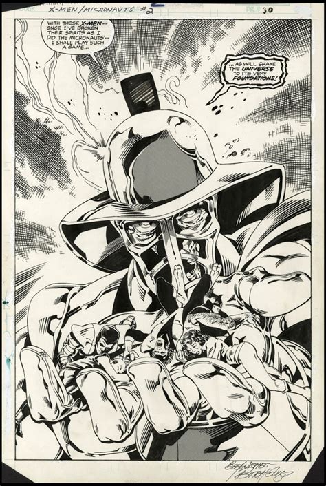 Comicconnect Guice Jackson Butch X Men And The Micronauts 2 Splash Page Vf 8 0