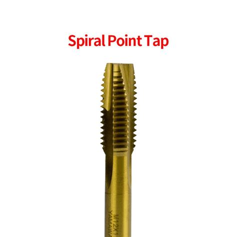 Metric Titanium Plated Hss Spiral Point Tap Spiral Flute Tap M2 M25 M3