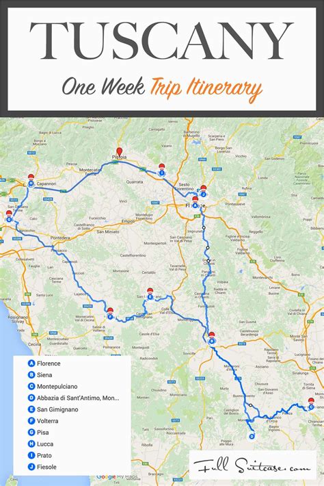 Map Of Arezzo Italy Tuscany Itinerary See The Best Places In One Week