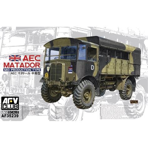 135 British Aec Matador Mid Type Prod Military Model Kit Plastic