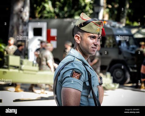 Portrait Of Spanish Legion Soldier Unit Of The Spanish Army And Spain