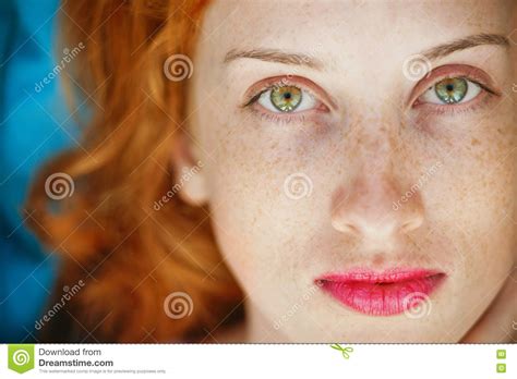 portrait of a beautiful redhead girl stock image image of outdoor girl 76113595