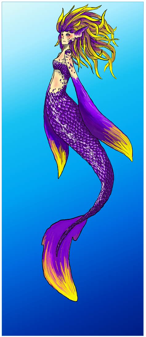 Purple Mermaid By Scrapdoll On Deviantart