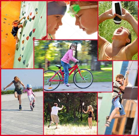 Pictures Sports Collage Photo Collage Of Active People Doing Sports