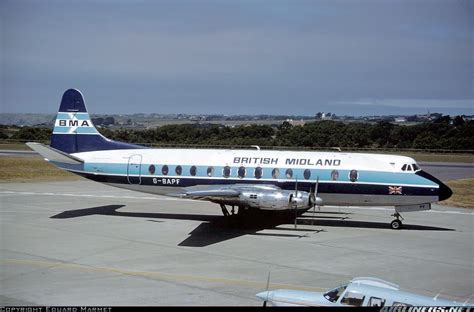 Vickers 814 Viscount British Midland Airways Bma Aviation Photo