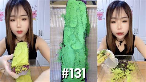 Asmr Powdery Ice Cake With Matcha Powder｜finish All Ice Asmr 131 Youtube