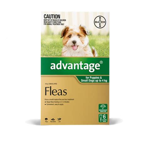 Advantage Spot On Flea Control Treatment For Dogs Under 4kg Dog Haven