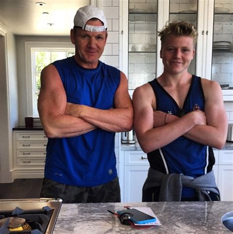 Shirtless Gordon Ramsay Shows Off His Muscles As He Strips Out Of His