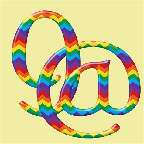 Chevron Rainbow Alphabet Clipart Colorful Chevron Font With