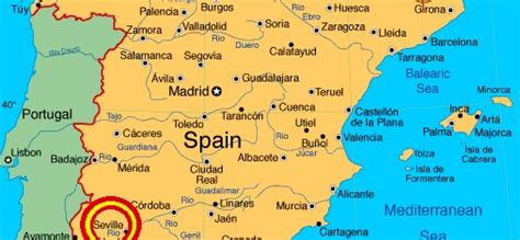Seville Spain Map Imsa Kolese