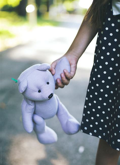 Little Girl Holding A Teddy Bear By Stocksy Contributor Jovana