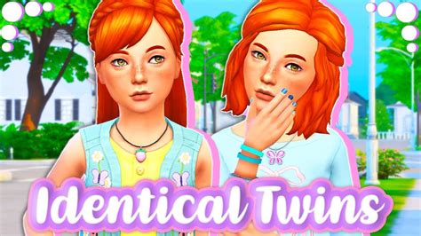 Identical Twins💜 The Sims 4 Create A Sim Youtube