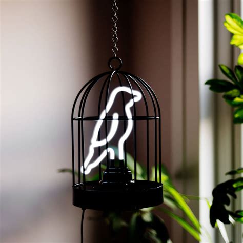 Neon Bird In A Cage Light By All Things Brighton Beautiful