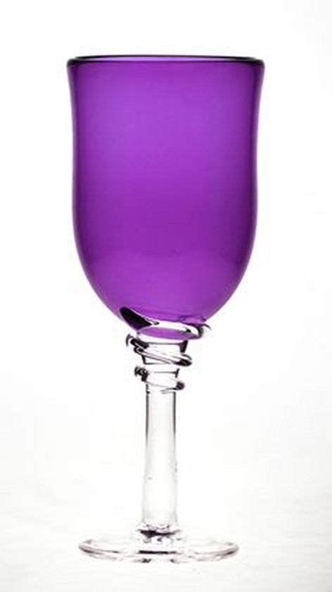 Love This Purple Stemware My Perfect Purple World Pinterest Purple Purple Wine Glasses