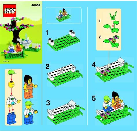 Lego 40052 Springtime Scene Instructions Seasonal