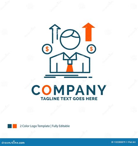 Business Man Avatar Employee Sales Man Logo Design Blue And Stock