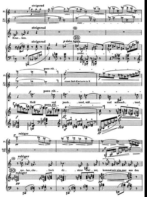 Schoenberg Pierrot Lunaire Op 21 5 Valse De Chopin Partitura