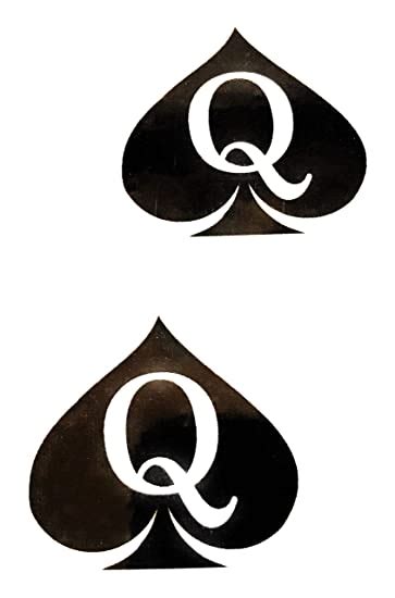 Amazon Com X Queen Of Spades Qos Brand Temporary Tattoos Hotwife