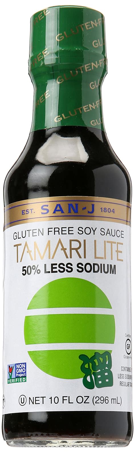 Buy San J Gluten Free Tamari Lite 50 Less Sodium Soy Sauce Vegan