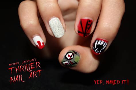 Yep Nailed It Michael Jacksons Thriller Nail Art