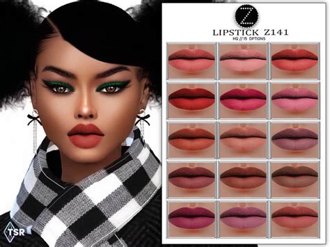Sims 4 Lipstick Z141 By Zenx At Tsr The Sims Book