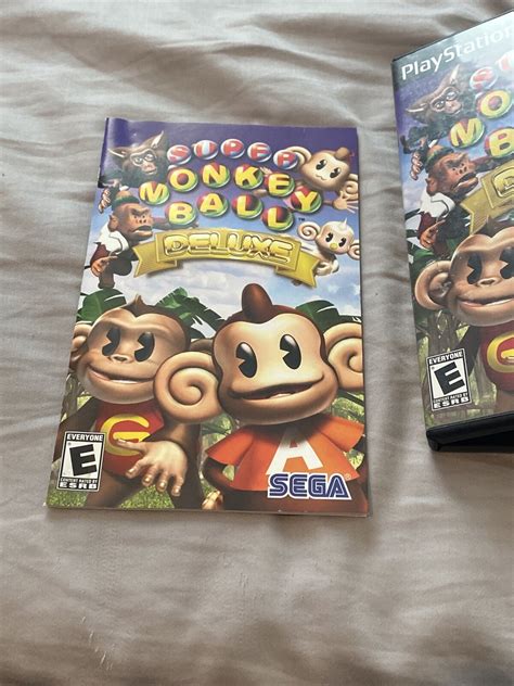 Super Monkey Ball Deluxe Ps2 Sony Playstation 2 Case And Manual Only No