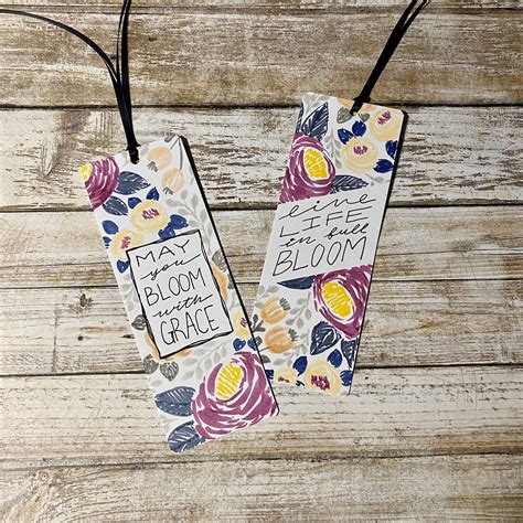beautiful handmade floral bookmarks free shipping set of etsy