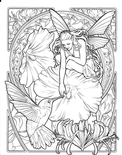 Detailed Coloring Pages Fairy Coloring Pages Printable Adult Coloring