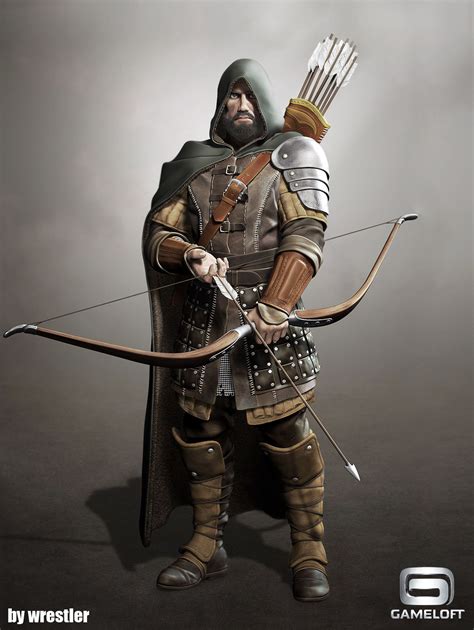 Archer Longbow Render Georgi Georgiev Empire Characters Dungeons
