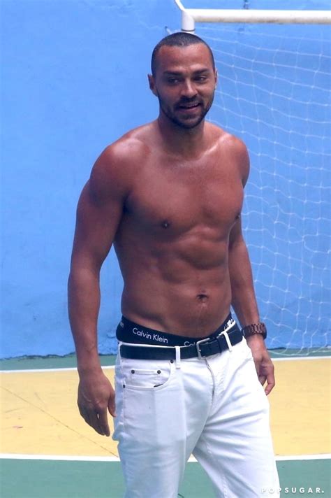 Jesse Williams Shirtless In Brazil Pictures January 2018 Popsugar