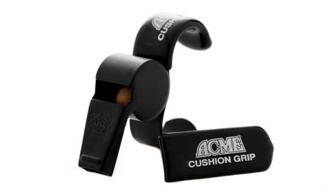 Acme Thunderer Finger Grip Official Referee Whistle F585 Matt Black