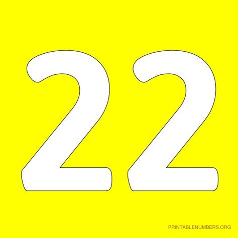 6 Best Images Of Printable Number 22 Blue Number 22 Printable Number
