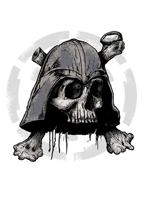 Vader Skull And Bones Art Print Product
