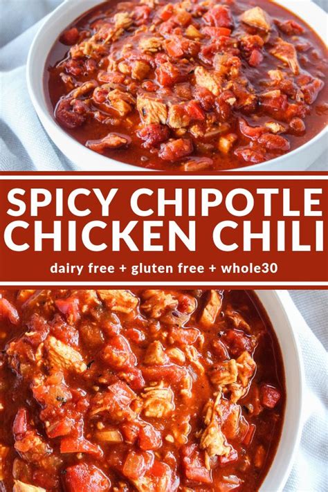 Spicy Chipotle Chicken Chili Is Thick Ready In Minutes And Brings