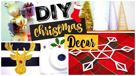 Diy Christmas Room Decor 2015 Quick Easy Affordable Youtube