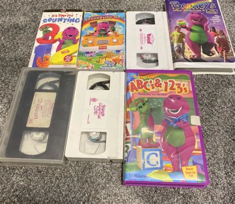 Barney Vhs Lot Barneys Abc 123 Great Adventure Bus Manners House