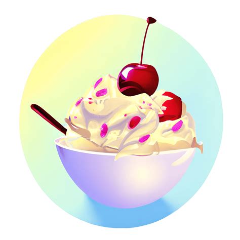 Ice Cream Sundae Graphic · Creative Fabrica