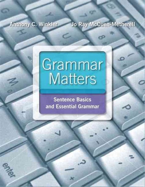 Buy Grammar Matters By Anthony Winkler With Free Delivery