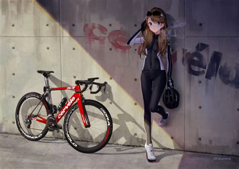 Anime Girl With Bike