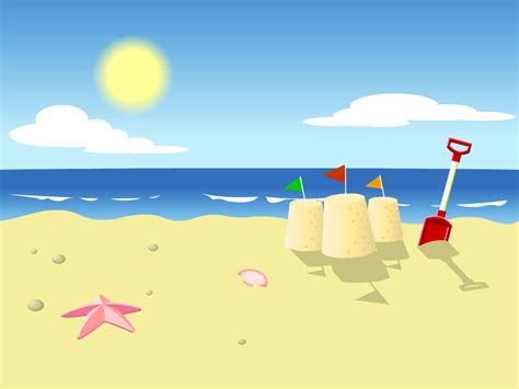 Cartoon Summer Vacation HD Wallpaper Picture Reunion Beach Cartoon