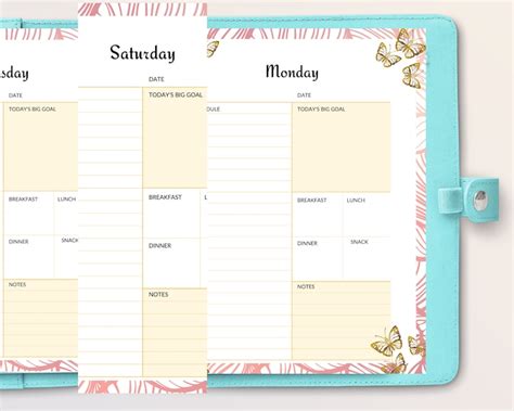Productivity Planner Printable Daily Organization Planner Etsy