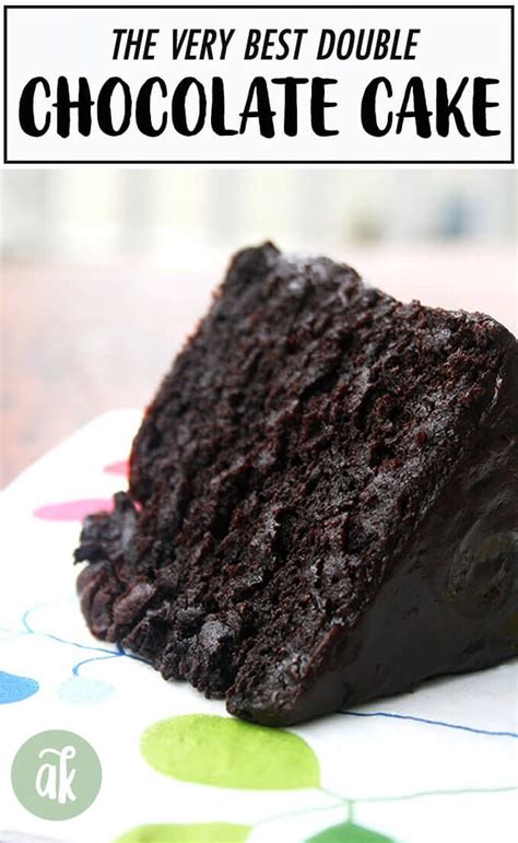 Best Double Chocolate Cake With Black Velvet Icing Alexandra S